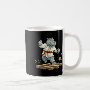 Taza De Café Hipopótamo de Kickboxing Taekwondo Karate MMA Dive