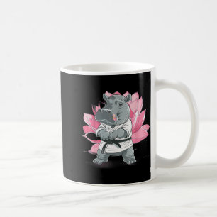 Taza De Café Hipopótamo de Kickboxing Taekwondo Karate MMA Dive