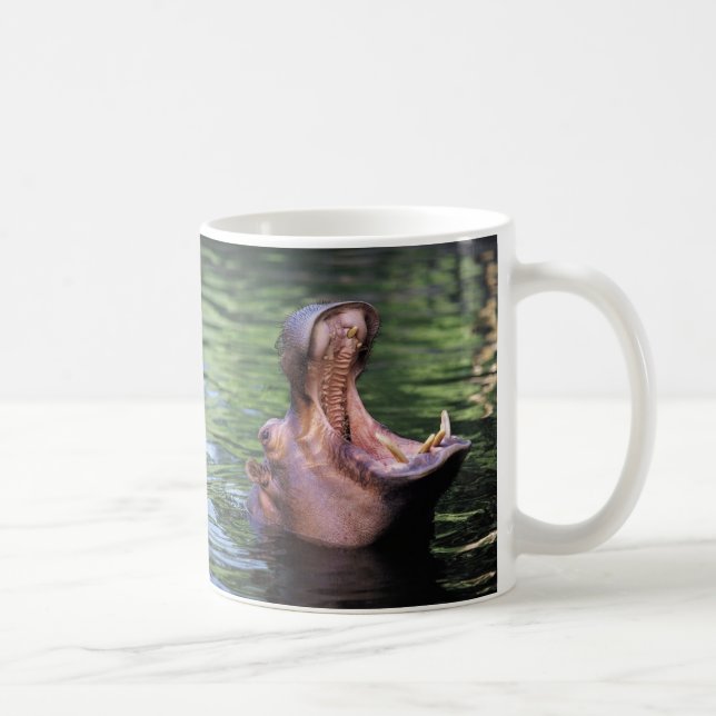 Taza De Café Hipopótamo hambriento (Derecha)