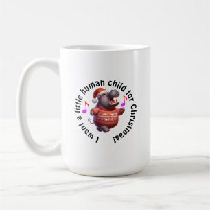 Taza De Café Hipopótamo para la parodia de Navidad