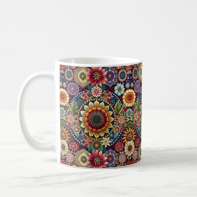 Taza De Café Hippie Art Coffee Mug (Izquierda)