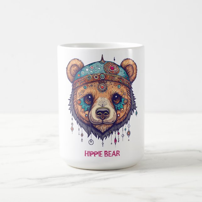 Taza De Café Hippie Bear I (Centro)