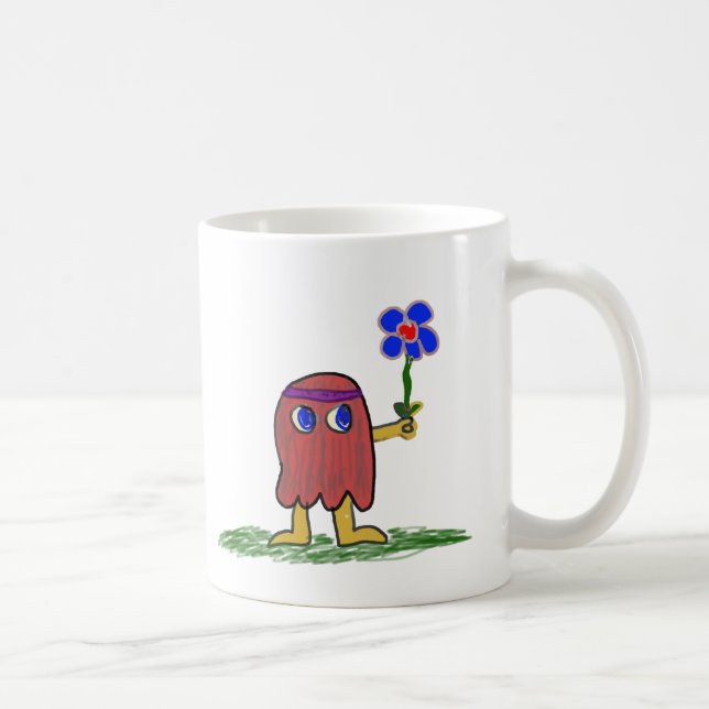 Taza De Café Hippie Dippy Flower (Derecha)