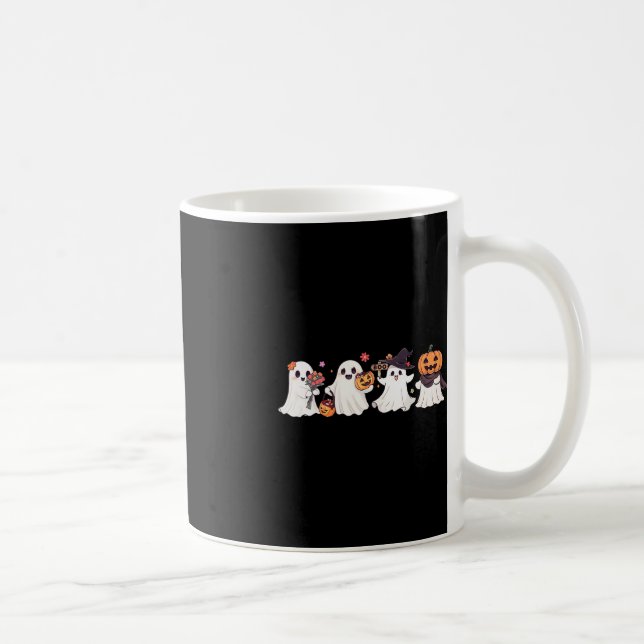 Taza De Café Hippie Halloween dulce fantasma Boo espeluznante b (Derecha)