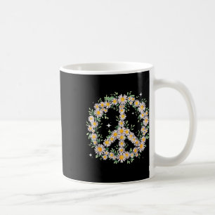 Taza De Café Hippie Peace Wildflower Daisies Flores Gráficas Da