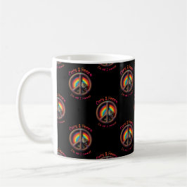 Taza De Café Hippie Tie Dye Cat ama a Personalizar de signo de 