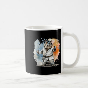 Taza De Café Hippo de Kickboxing Artes Marciales Karate Jiu-Jit