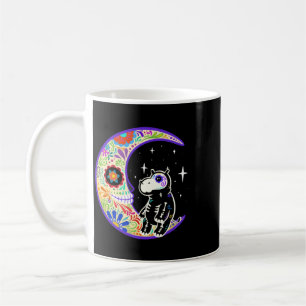 Taza De Café Hippo Día De Los Muertos Esqueleto Azúcar Calavera