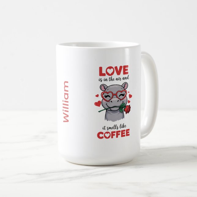 Taza De Café Hippo Express Your Love Mug (Anverso derecho)