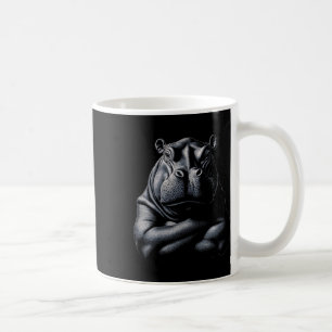 Taza De Café Hippo Hippopótamo Animal Músculo Clínico