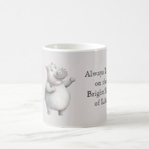 Taza De Café Hippo Mira el Lado Bueno de la Vida