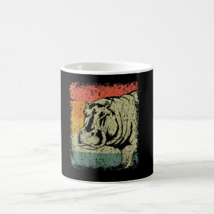 Taza De Café Hippopótamo Hippo Realmente Vintage Hippo Lover