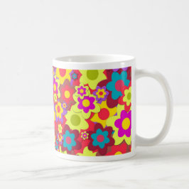 Taza De Café Hippy de Flower Power 60