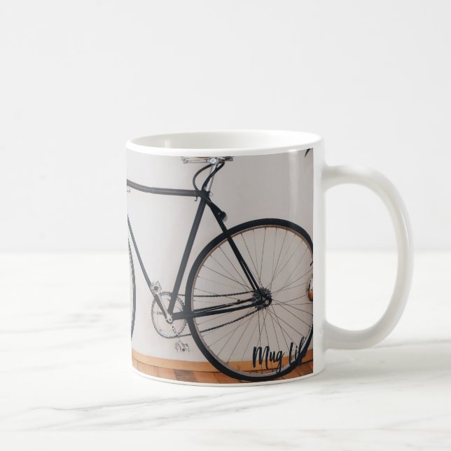 Taza De Café Hipster Bicycle Photo Mug (Derecha)
