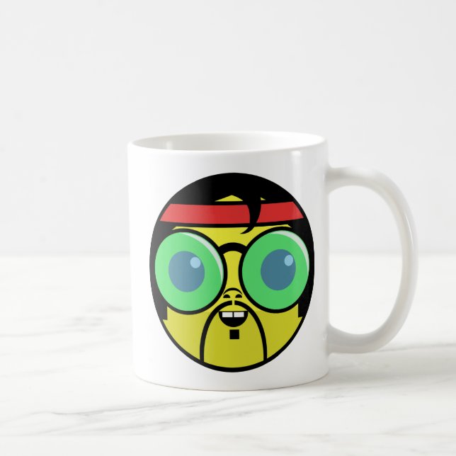 Taza De Café Hipster Face Coffee Mug (Derecha)
