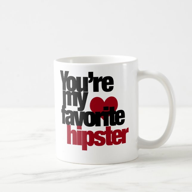 Taza De Café Hipster favorito (Derecha)