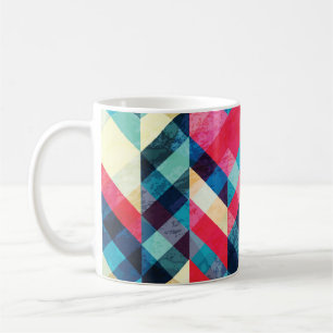 Taza De Café Hipster zigzag: granulado patrón sin costuras.