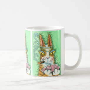 Taza De Café Hiss N' Fitz CAT POKER FACE MUG *Personalizar