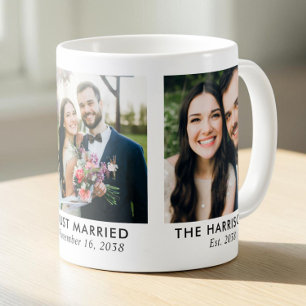 Taza De Café Historia de Amor Personalizada para Recién Casados
