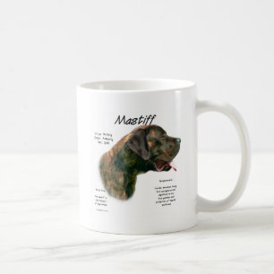 Taza De Café Historia de Brindle Apricot Mastiff