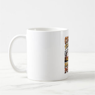 Taza De Café Historia de disfraz de Halloween Tipografía de cem