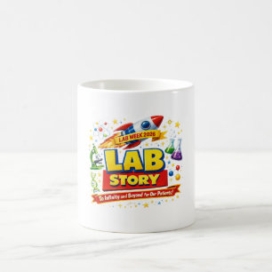 Taza De Café HISTORIA DE LABORATORIO – Póster Científico Semana