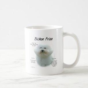 Taza De Café Historia de las frases de Bichon Frise; todo sobre