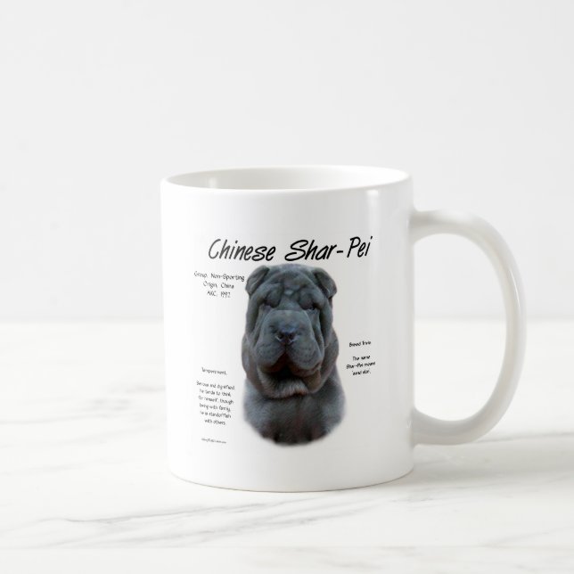 Taza De Café Historia de Shar Pei, Sharpei, Shar-pei (Derecha)
