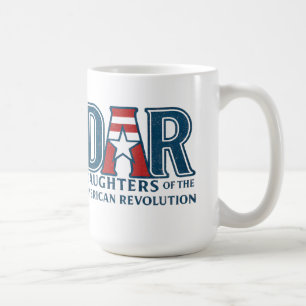 Taza De Café Historia del logotipo vintage de las Hijas de la R
