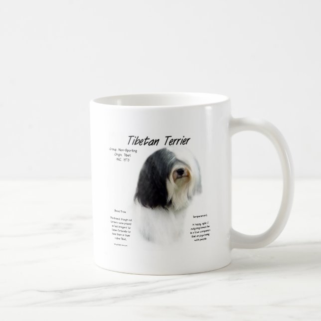 Taza De Café Historia del Territorio Tibetano; Amo Los Territor (Derecha)