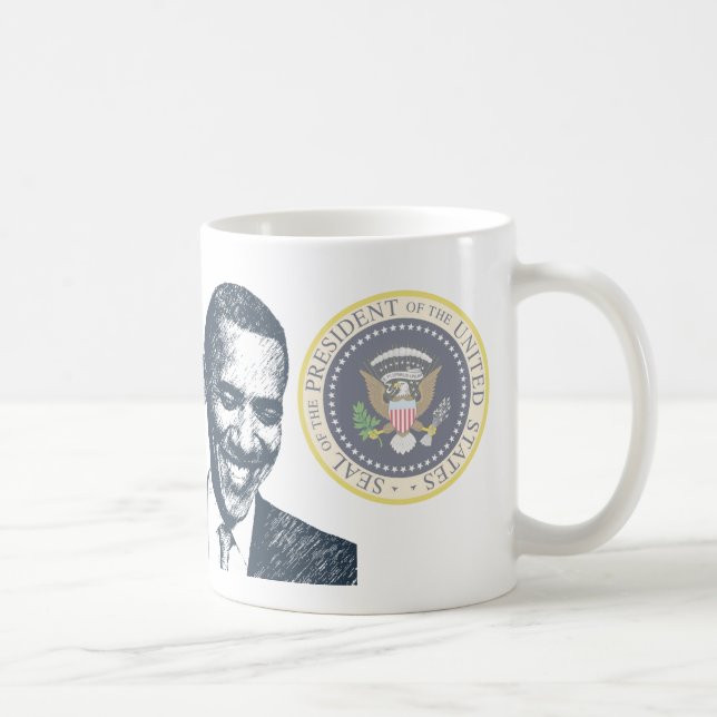 Taza De Café HISTORIA - Inauguración del Presidente Obama (Derecha)