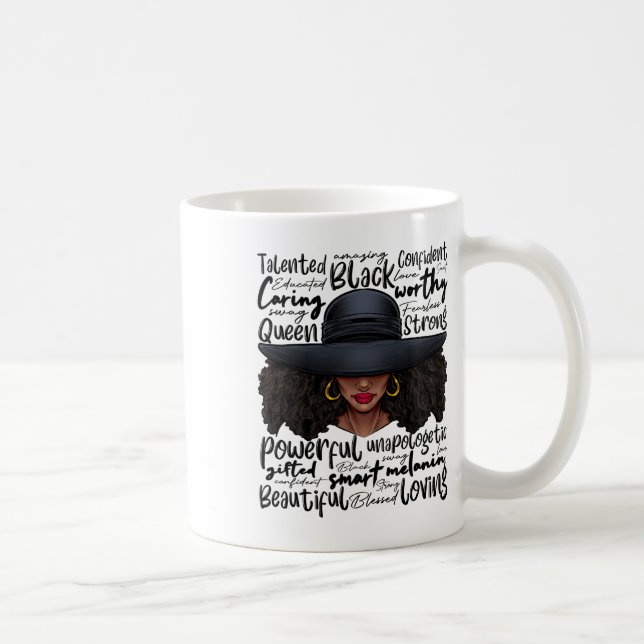 Taza De Café Historia negra africana damas afroamericanas junio (Derecha)