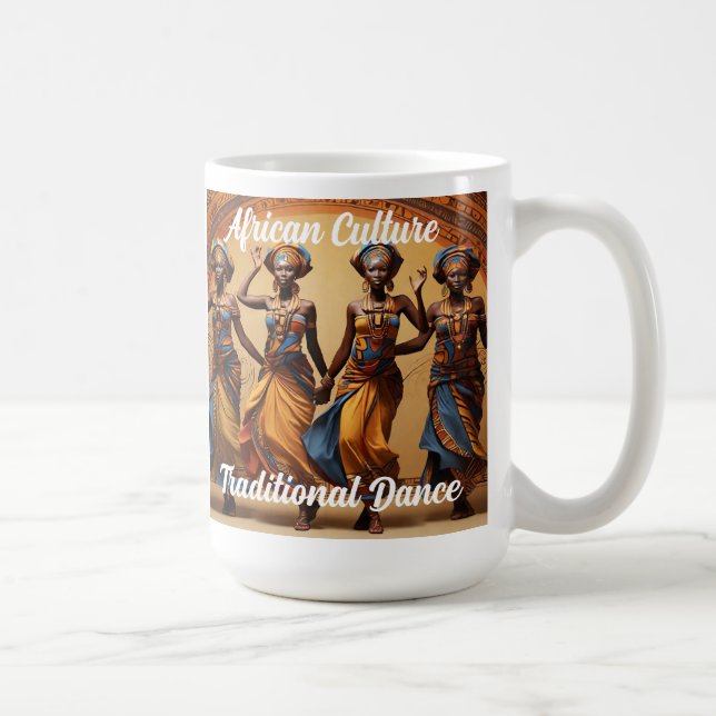 Taza De Café Historia negra Cultura africana danza tradicional (Derecha)