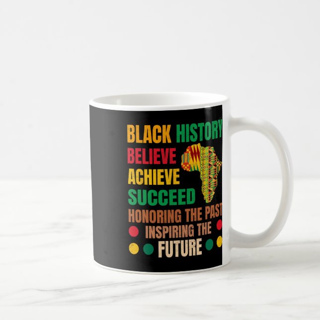 Taza De Café Historia negra honrando a los futuros hombres del  (Derecha)