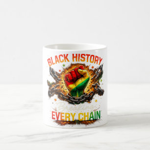 Taza De Café Historia Negra Rompiendo Cada Cadena Afroamérica