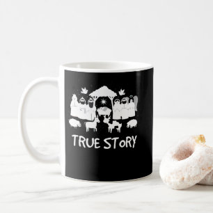 Taza De Café Historia verdadera Navidades de la Natividad Niño 