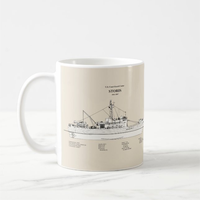 Taza De Café Historias de corte USCG wmec-38 - SBD (Izquierda)