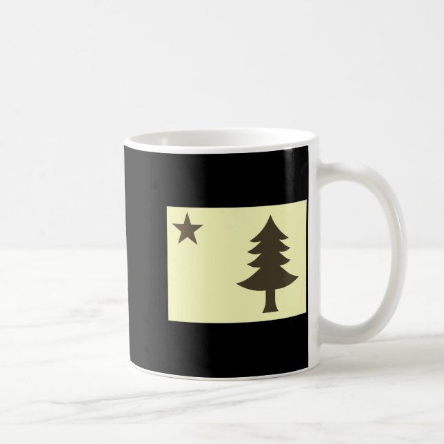 Taza De Café Historic Flag Of Maine 1901 1909  (Derecha)