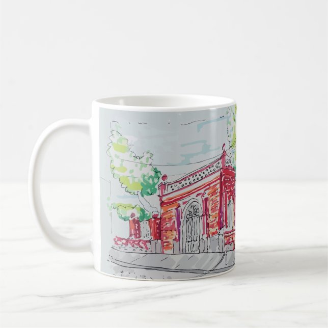Taza De Café Historic Red Brick Entrance (Izquierda)