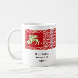 Taza de café histórica de la república de Venecia