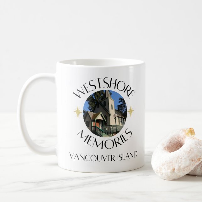 Taza De Café Histórica Iglesia bautista de San Juan en Colwood (Con donut)