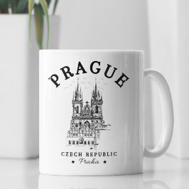 Taza De Café Historical Landscape of Prague, Czech Republic