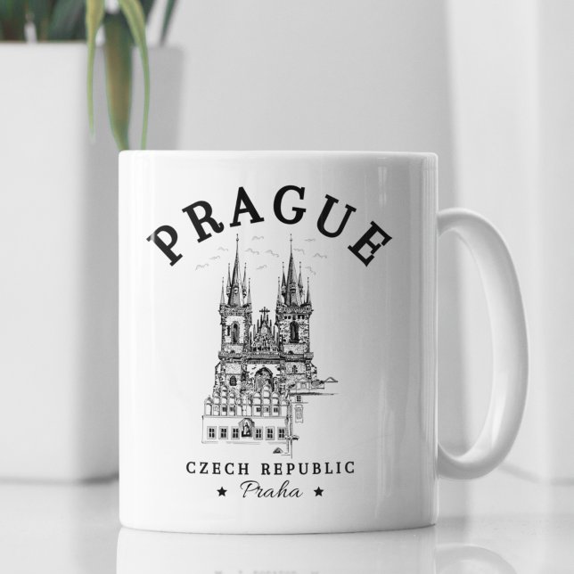 Taza De Café Historical Landscape of Prague, Czech Republic (Subido por el creador)