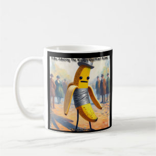 Taza De Café Historieta bananera de Rick London Hilarious Duct-