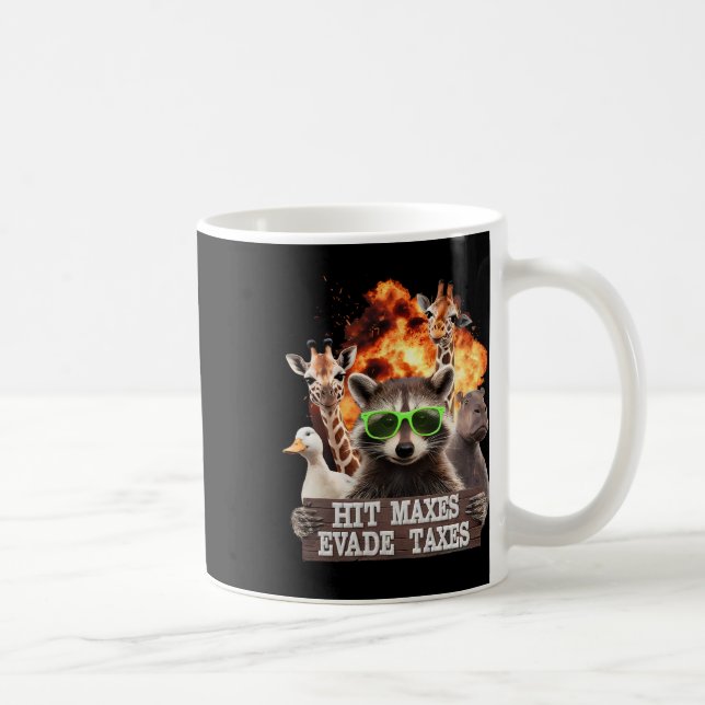 Taza De Café Hit Maxes Evade Impuestos Graciosos Gimnasio Bodyb (Derecha)