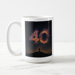 Taza De Café Hito cósmico: 40.º cumpleaños Mug