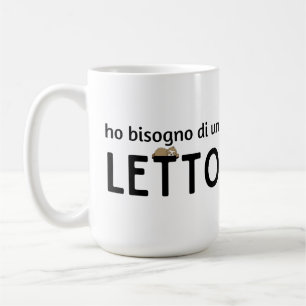 Taza De Café Ho Bisogno Di Un Letto (con un bradipo)