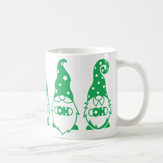 Taza De Café Ho Ho Green Gnomes (Derecha)