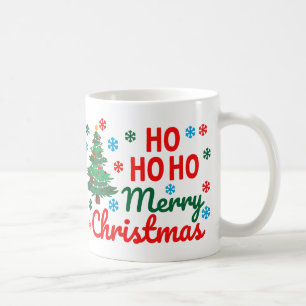 TAZA DE CAFÉ HO HO HO  FELIZ NAVIDAD
