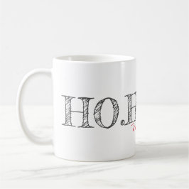 Taza De Café HO. HO. HO. Feliz Navidad Holly Festividad Textos